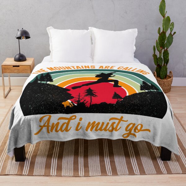 Item preview, The mountains are calling and I must go - orange designed and sold by Unaiza Khalid.