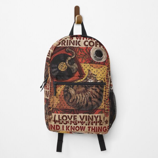 Item preview, That's what i do i drink coffee i love vinyl and i know things cats lover designed and sold by sellexxf69.