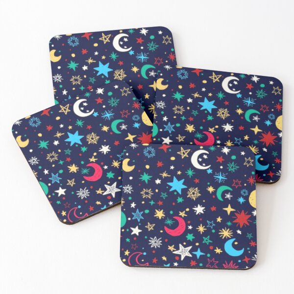 Item preview, Cool Moons and stars seamless patterns designed and sold by BEAUTY ⭐⭐⭐⭐⭐.