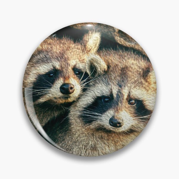 Item preview, Racoon Friends Snuggling designed and sold by friendlyfauna.