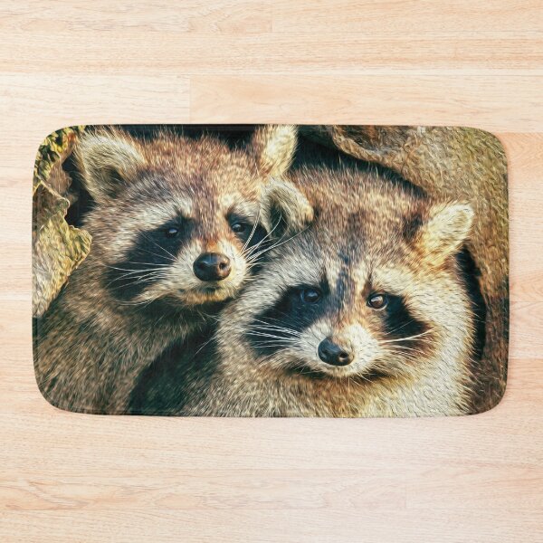Item preview, Racoon Friends Snuggling designed and sold by friendlyfauna.