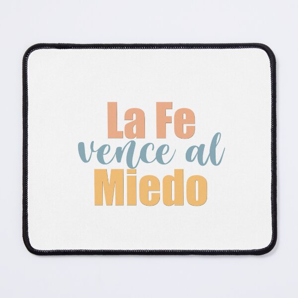 Item preview, La fe vence al miedo, Spanish Christian Quote designed and sold by Aryam Quotes.