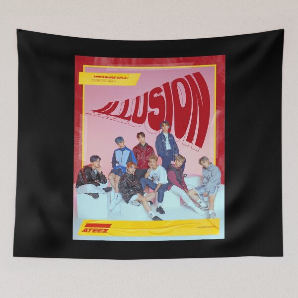 Item preview, Mens Womens Graphic Ateez Illusion Premium Vintage Retro designed and sold by JadeMckay083.