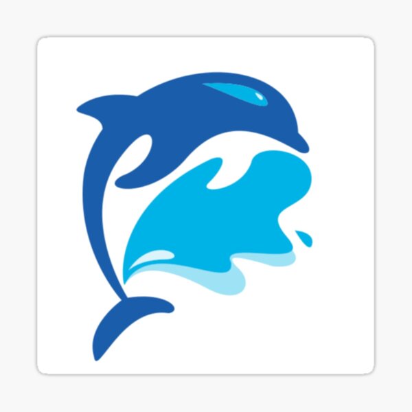 Blue Dolphin Sticker