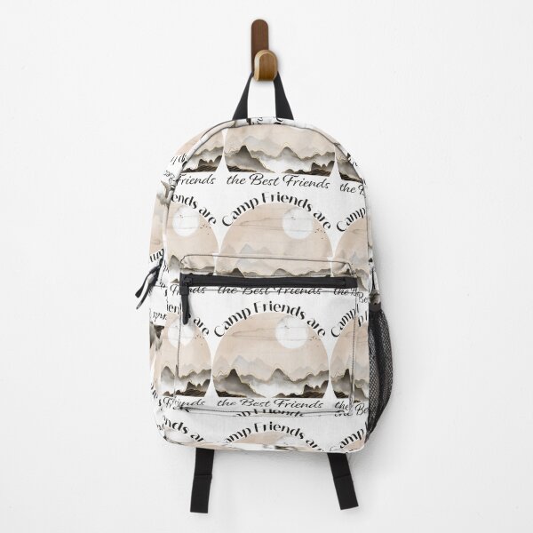 Item preview, Camp Friends are the Best Friends - Beige Mountains designed and sold by Unaiza Khalid.