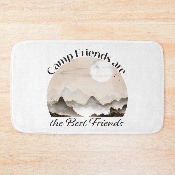 Item preview, Camp Friends are the Best Friends - Beige Mountains designed and sold by Unaiza Khalid.