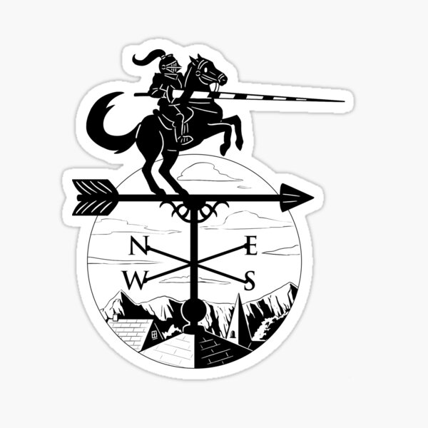 Item preview, Jousting Knight Weather Vane designed and sold by ChrissyVale.