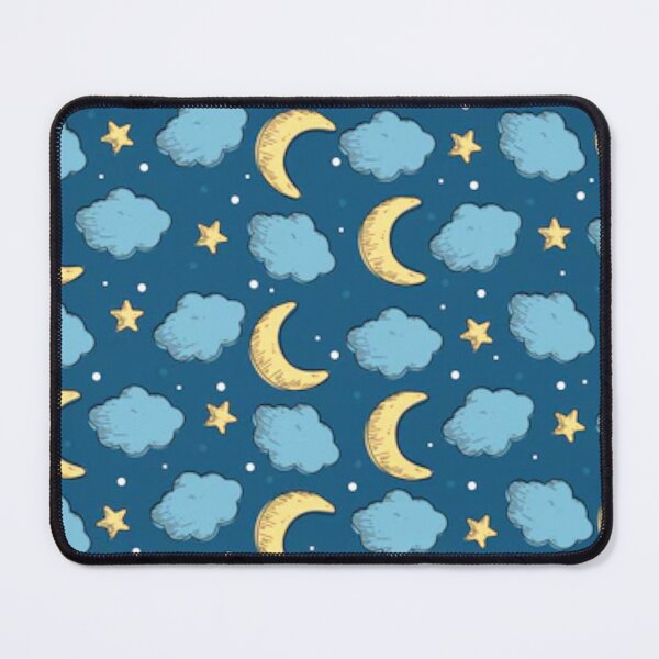 Item preview,   Cool Moons and clouds seamless patterns designed and sold by BEAUTY ⭐⭐⭐⭐⭐.