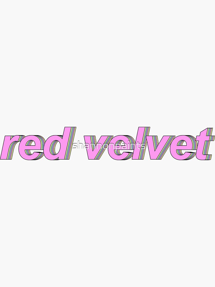 red velvet kpop sticker by shannonpaints redbubble