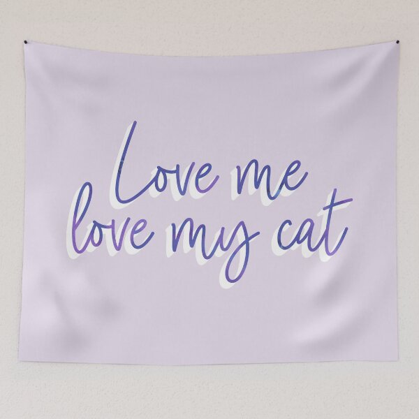 Item preview, Love me, Love my Cat designed and sold by KatyClemmans.