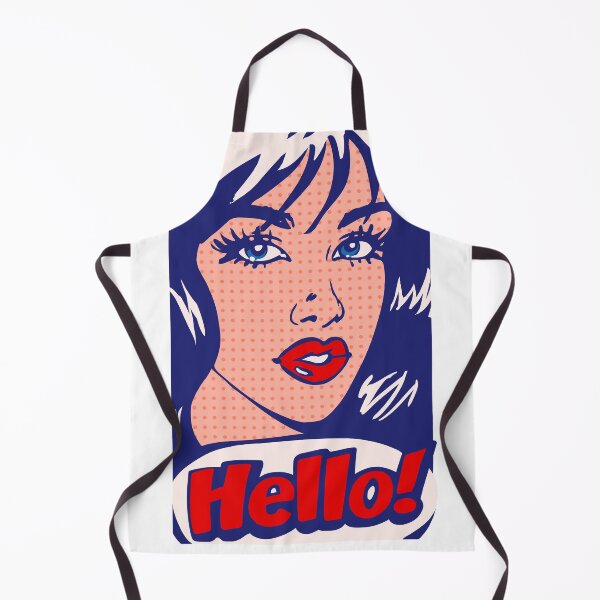 Item preview, Pop art | Portrait beautiful girl with dark blue hair with red lips designed and sold by AnnaRuz.