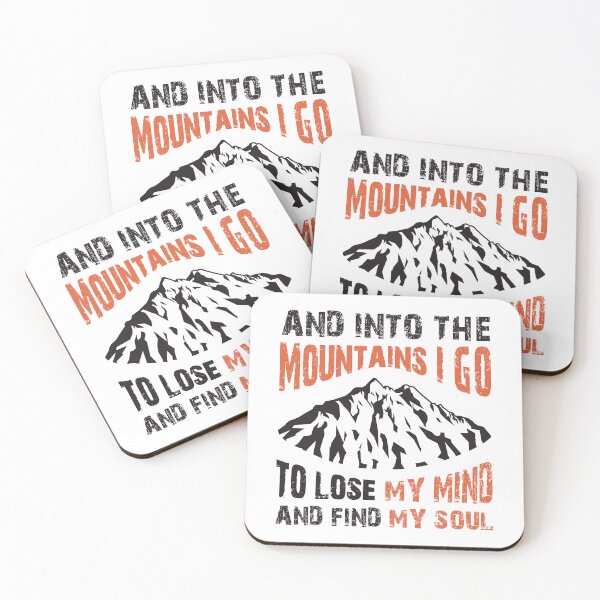 Item preview, Into the Mountains I go to lose my mind and find my soul - Red designed and sold by Unaiza Khalid.