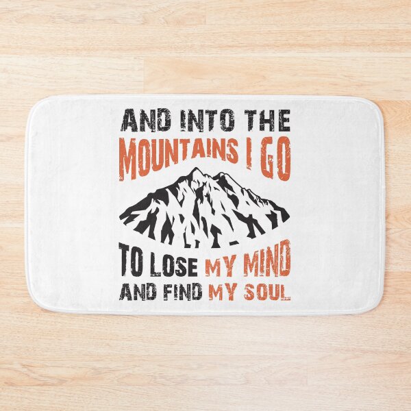 Item preview, Into the Mountains I go to lose my mind and find my soul - Red designed and sold by Unaiza Khalid.