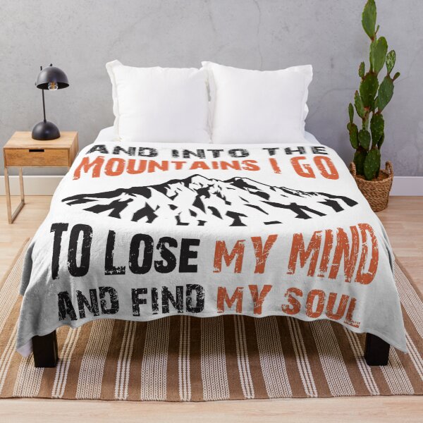 Item preview, Into the Mountains I go to lose my mind and find my soul - Red designed and sold by Unaiza Khalid.