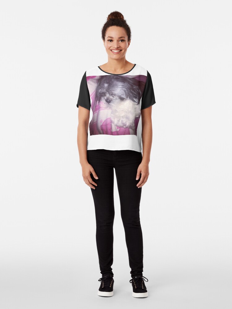 Alternate view of Puppy Love Chiffon Top