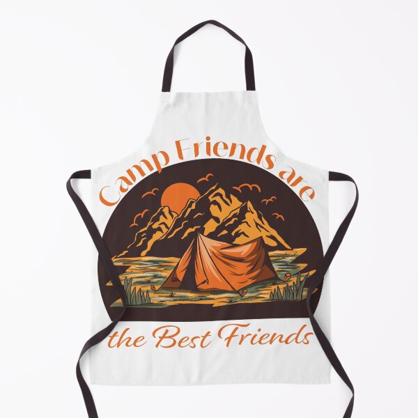 Item preview, Camp Friends are the Best Friends - Beige Mountains designed and sold by Unaiza Khalid.