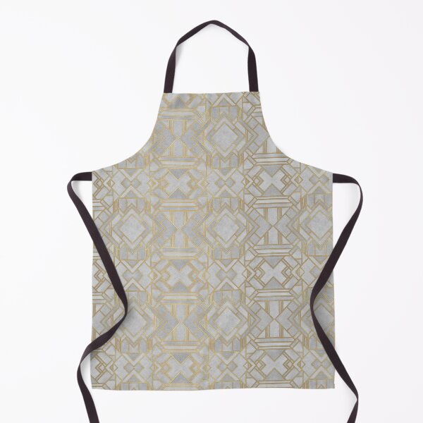 Item preview, Art Deco Print - Light Grey With Gold Trim designed and sold by JadeRyder.