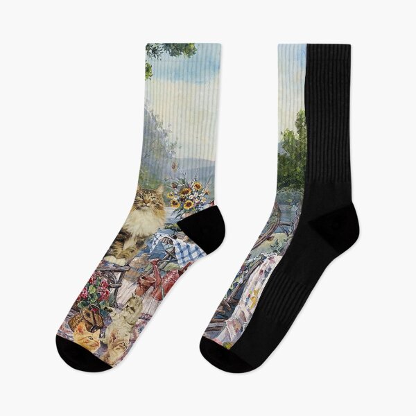 Item preview, Cats with beautiful lake picture art designed and sold by Alexanderhishop.