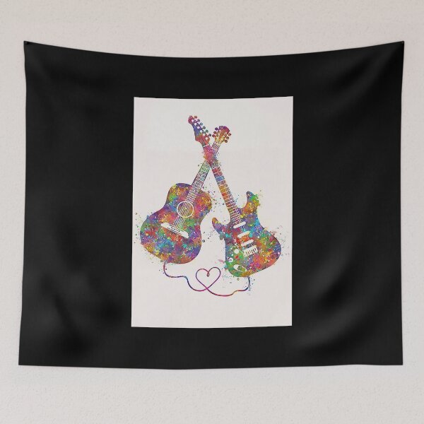 Item preview, Colourfull Guitar Couple art designed and sold by toniobnd51.