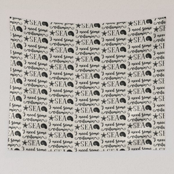 Item preview, I Need Some Vitamin Sea Fun Black Text Summer Ocean Text Design designed and sold by TrulyEpoque.