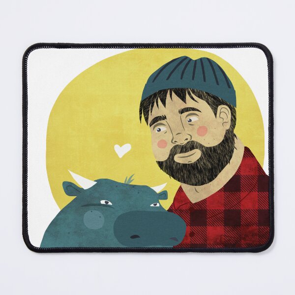 Item preview, Paul Bunyan + Babe the blue Ox designed and sold by Mashimashistore.