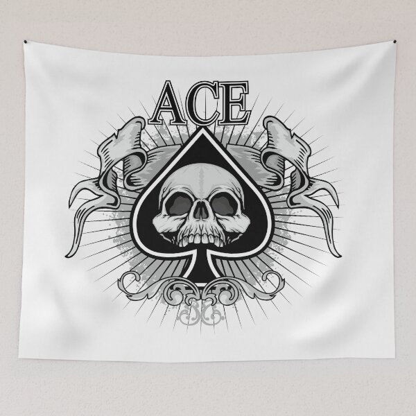 Item preview, ace of spades with skull designed and sold by amid999.