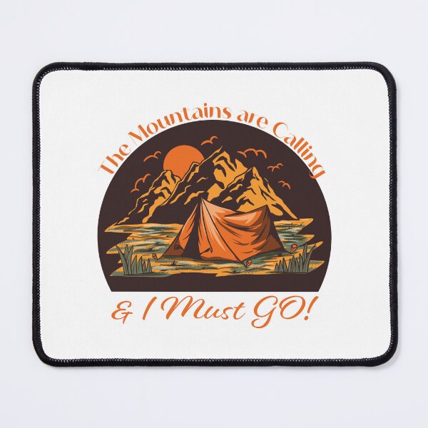 Item preview, The Mountains are Calling & I must go - Orange Brown designed and sold by Unaiza Khalid.