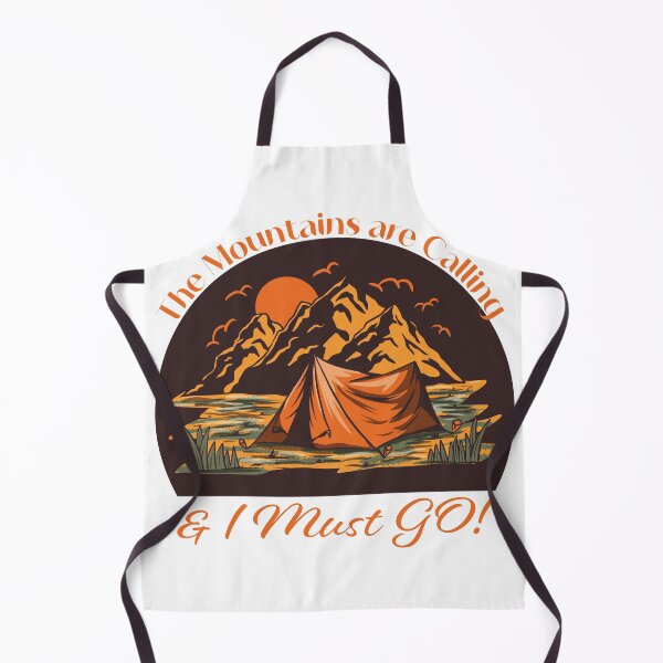 Item preview, The Mountains are Calling & I must go - Orange Brown designed and sold by Unaiza Khalid.