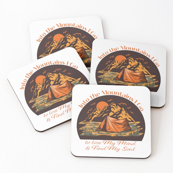 Item preview, Into the Mountains I go to lose my mind and find my soul - Orange Brown designed and sold by Unaiza Khalid.
