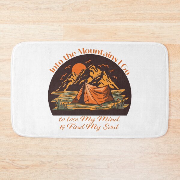Item preview, Into the Mountains I go to lose my mind and find my soul - Orange Brown designed and sold by Unaiza Khalid.