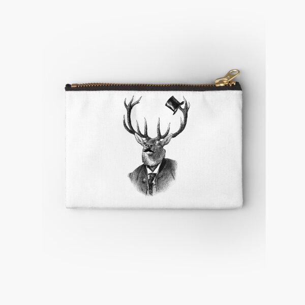 Item preview, Funny deer portrait (black and white) designed and sold by Madame Memento.