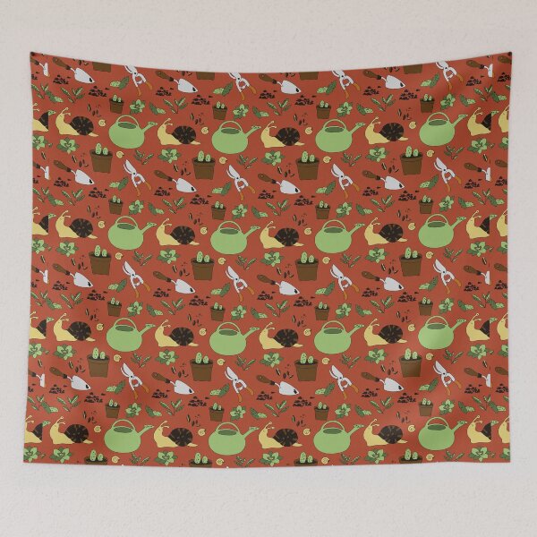 Item preview, Gardening pattern - red designed and sold by Mashimashistore.