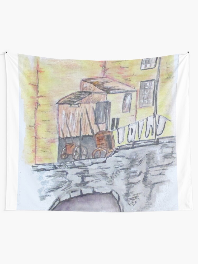 Alternate view of Vintage Wash Day Tapestry