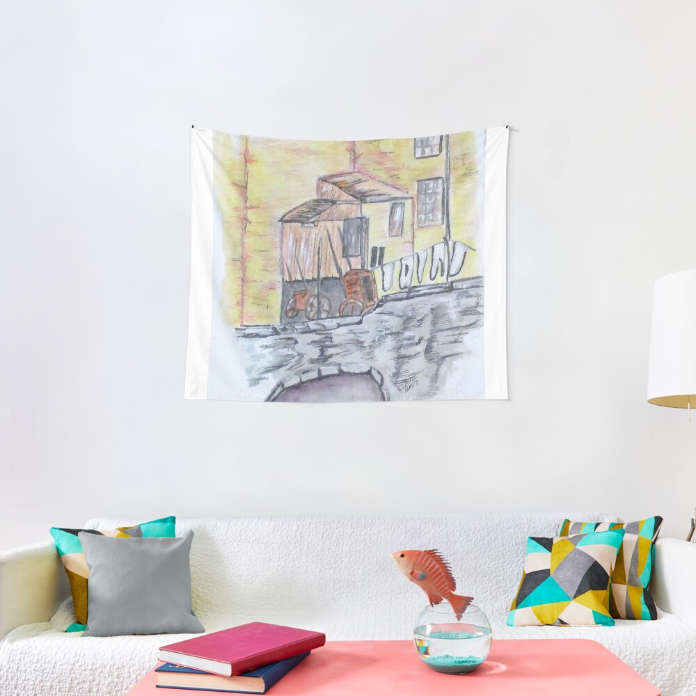 Vintage Wash Day Tapestry