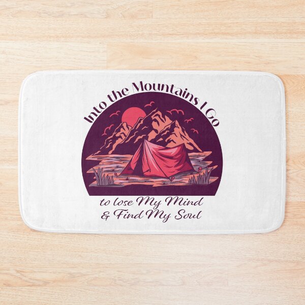 Item preview, Into the Mountains I go to lose my mind and find my soul - Purple designed and sold by Unaiza Khalid.