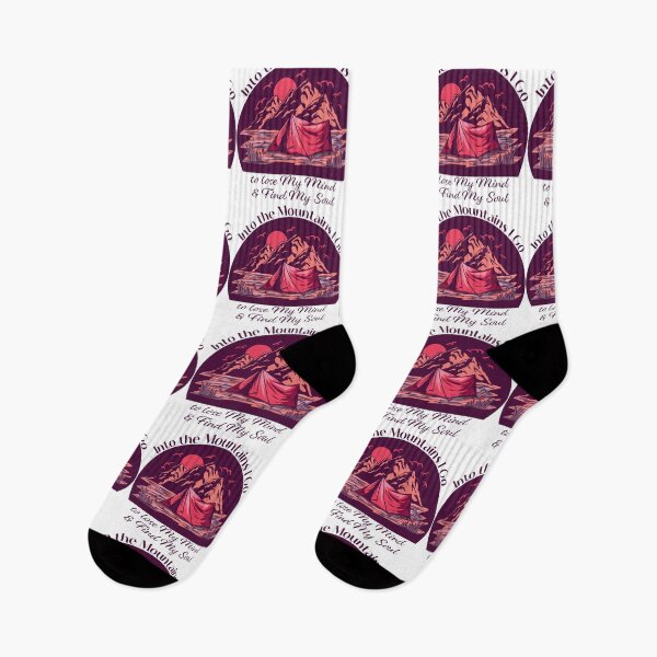 Item preview, Into the Mountains I go to lose my mind and find my soul - Purple designed and sold by Unaiza Khalid.