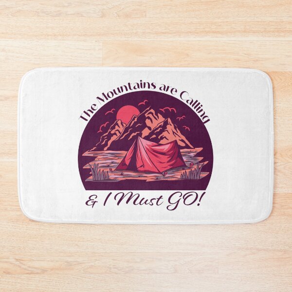 Item preview, The Mountains are Calling & I must go - Purple designed and sold by Unaiza Khalid.