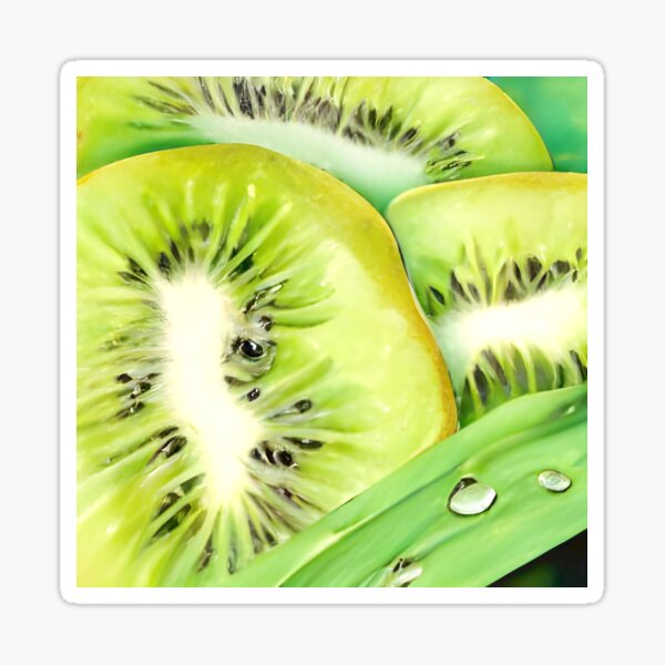 A Very Succulent Kiwi Fruit Sticker