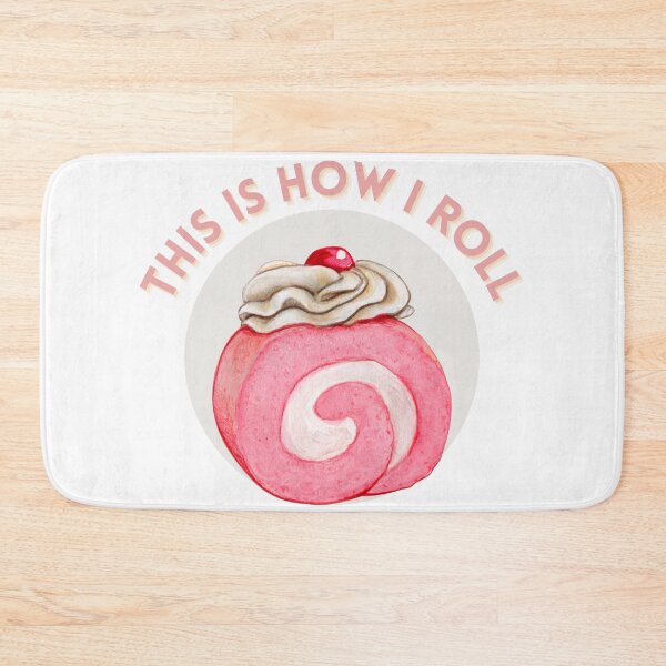 Item preview, This Is How I Roll Active Pink Cake Roll with Cream and Berry designed and sold by Levated.