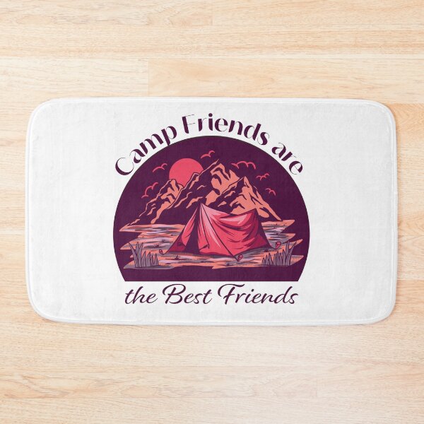 Item preview, Camp Friends are the Best Friends - Purple Mountains designed and sold by Unaiza Khalid.
