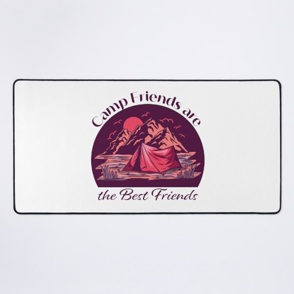 Item preview, Camp Friends are the Best Friends - Purple Mountains designed and sold by Unaiza Khalid.
