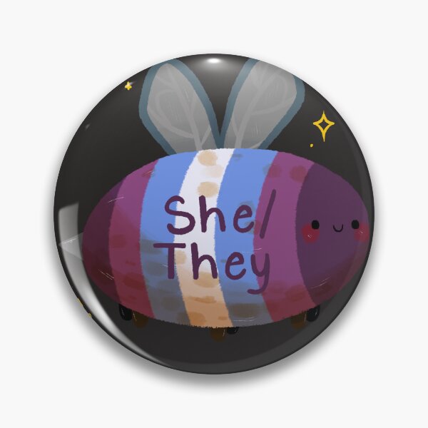 Item preview, Gender Non-Conforming she/they Bee designed and sold by Smoltsuki.