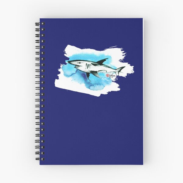 Item preview, Shark Blue - Watercolor Tattoo Style - Habu-San designed and sold by Habu-San.