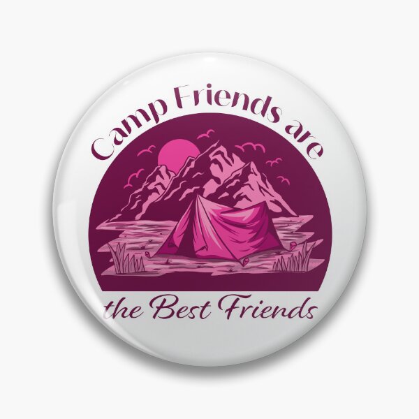 Item preview, Camp Friends are the Best Friends - Pink Mountains designed and sold by Unaiza Khalid.