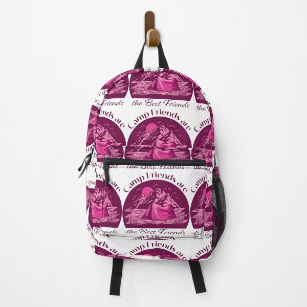 Item preview, Camp Friends are the Best Friends - Pink Mountains designed and sold by Unaiza Khalid.
