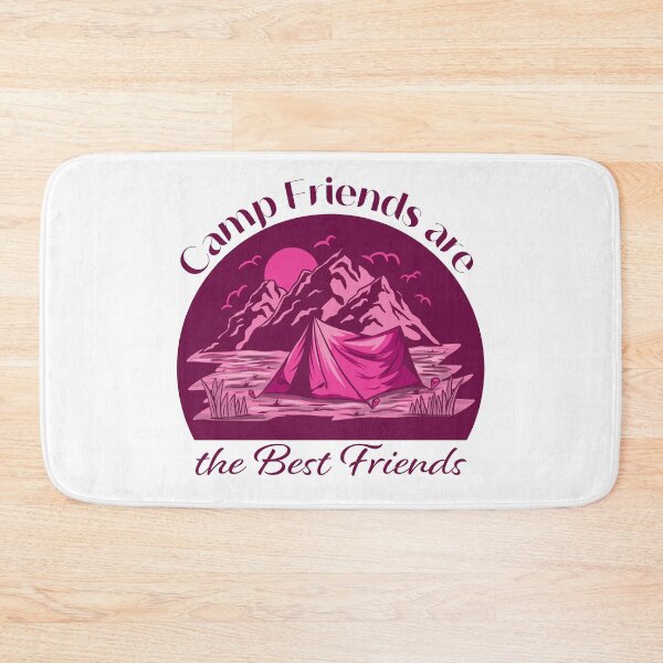 Item preview, Camp Friends are the Best Friends - Pink Mountains designed and sold by Unaiza Khalid.