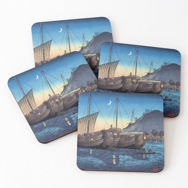 Item preview, Junks in Inatori Bay, Izu (1926) by Hiroaki Takahashi designed and sold by see-the-fox.