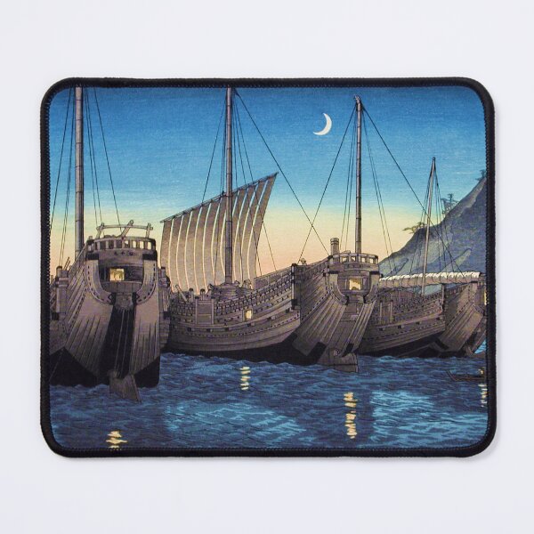 Item preview, Junks in Inatori Bay, Izu (1926) by Hiroaki Takahashi designed and sold by see-the-fox.