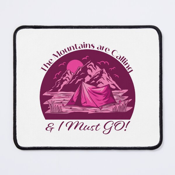Item preview,  The Mountains are Calling & I must go - Pink designed and sold by Unaiza Khalid.