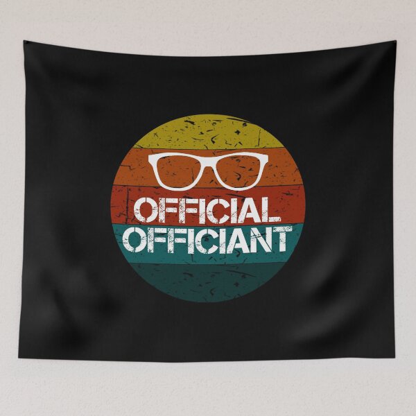 Item preview, Official Officiant Wedding Funny Vintage Retro Gifts designed and sold by rachidhaz.